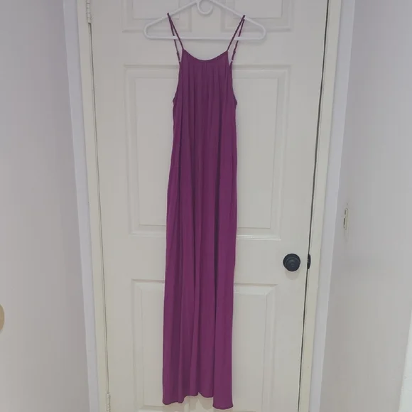 light pink summer maxi dress Backless Pink Floral Casual Maxi Dress Pink Floral / Large